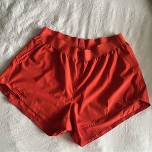 Orange Outdoor Voices Relay Shorts